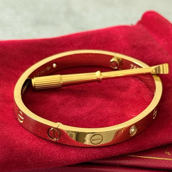 🌟New Screwdriver stainless steel Gold Plated Love Bracelet Bangle - Picture 6 of 15